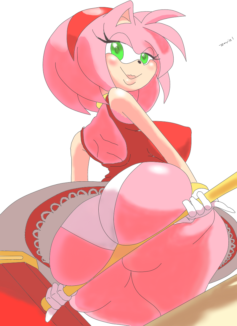 1girls amy_rose ass ass_focus ass_squish big_ass big_breasts big_butt bimbo breasts bubble_ass draft female green_eyes hammer large_ass looking_at_viewer panties piko-piko_hammer piko_piko_hammer pink_fur pink_hair presenting presenting_hindquarters seductive seductive_eyes seductive_look seductive_smile sonic_(series) standing thick_ass underwear upskirt weapon white_background white_panties zaviel