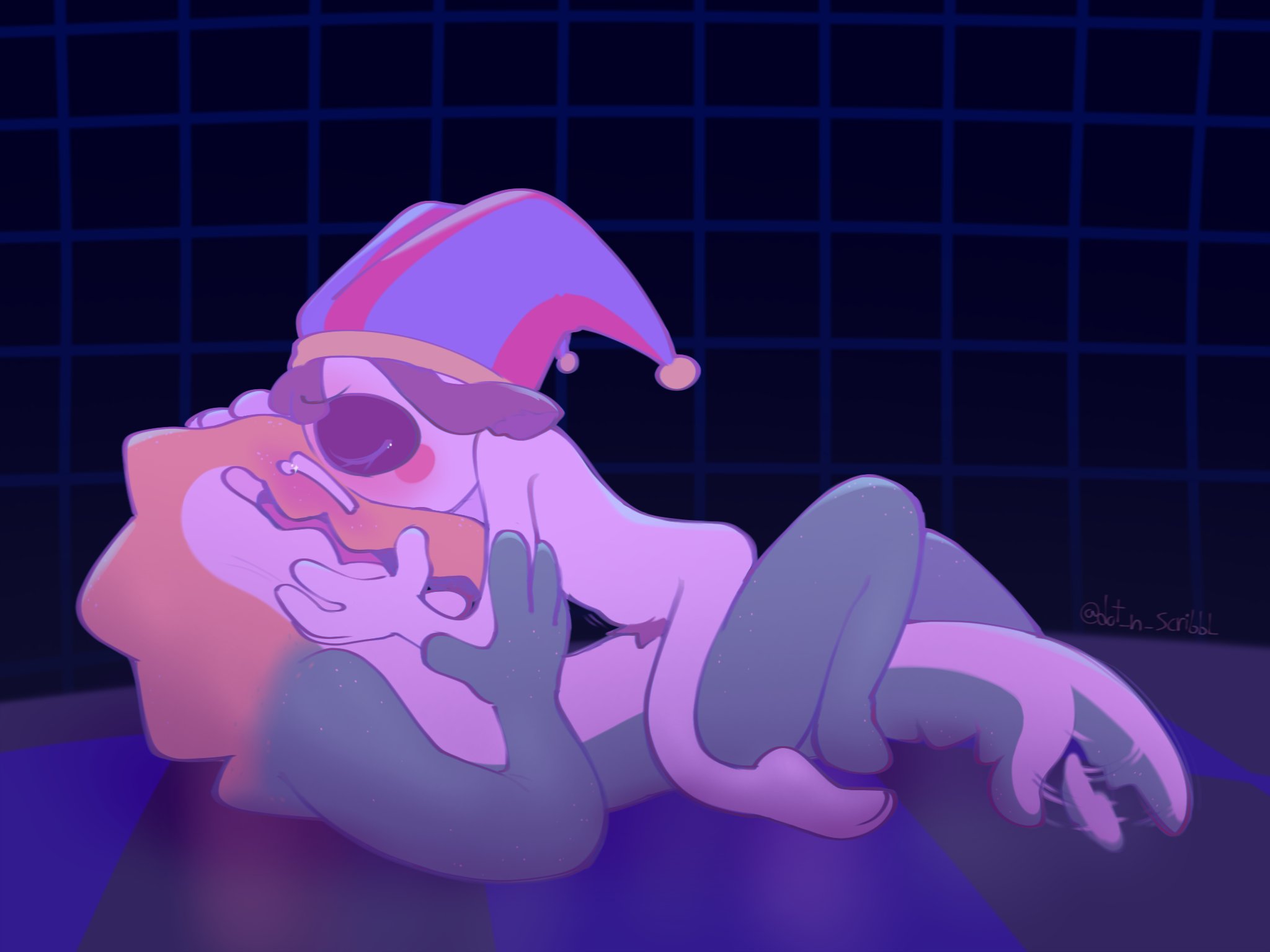 2024, anthro, anthro on human, anthro penetrating, anthro penetrating human, barefoot, clown, clown girl, completely nude, crocodile, crocodilian, crocodylid, cute, digital drawing (artwork), digital media (artwork), dot n scribbl, duo, duo focus, feet, female, female human, female penetrated, glitch productions, gummigoo (the amazing digital circus), gummy (food), gummy creature, human, human penetrated, jester, jester hat, kissing, living candy, living food, male, male anthro, male penetrating, male penetrating female, male/female, nude, nude female, nude male, pomni (the amazing digital circus), reptile, reptile humanoid, romantic, romantic couple, soles, the amazing digital circus, wholesome