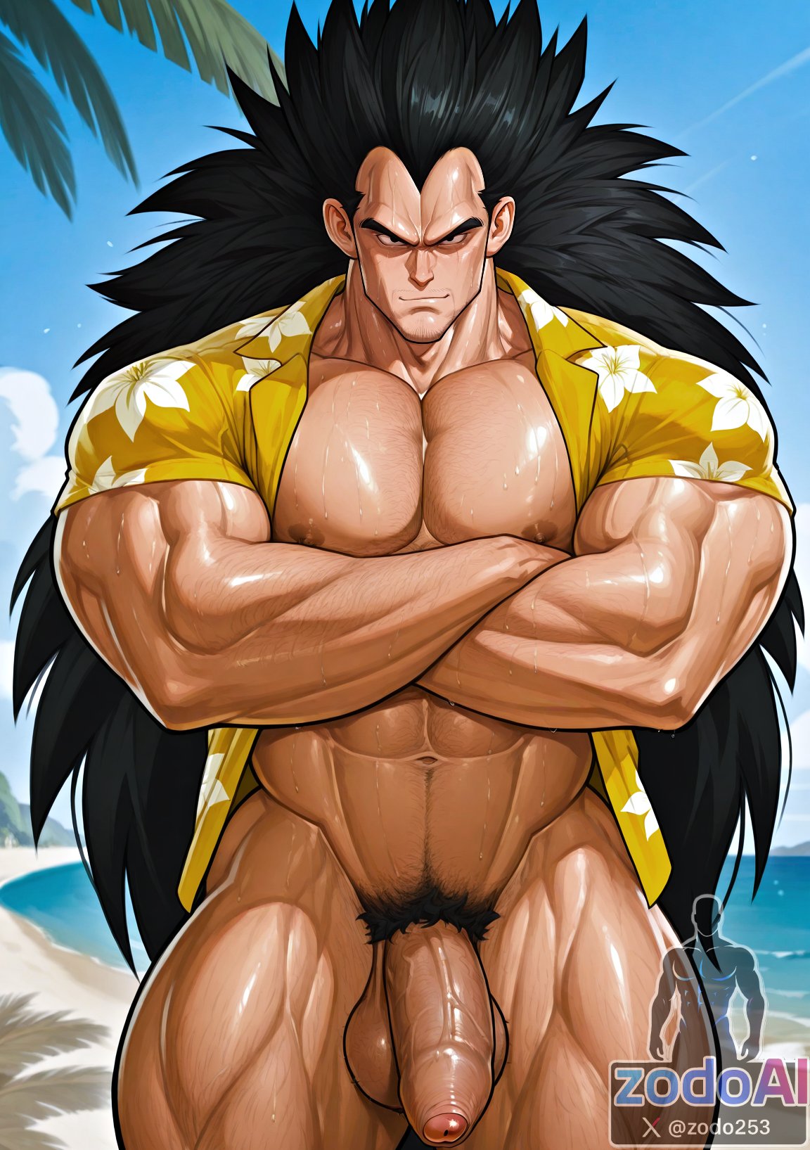 1boy, ai generated, alien, balls, bara, big balls, big muscles, big nipples, big pecs, big penis, black hair, daddy, dilf, dominant humanoid, dragon ball, dragon ball z, erect nipples, erection, gay, hair, huge balls, huge cock, huge muscles, huge pecs, human, hunk, long hair, male, male focus, male only, muscles, muscular, muscular human, muscular male, naked, naked male, navel, nipples, nude, pecs, penis, pubic hair, raditz, saiyan, sleeping, solo, water, yaoi, zodoai