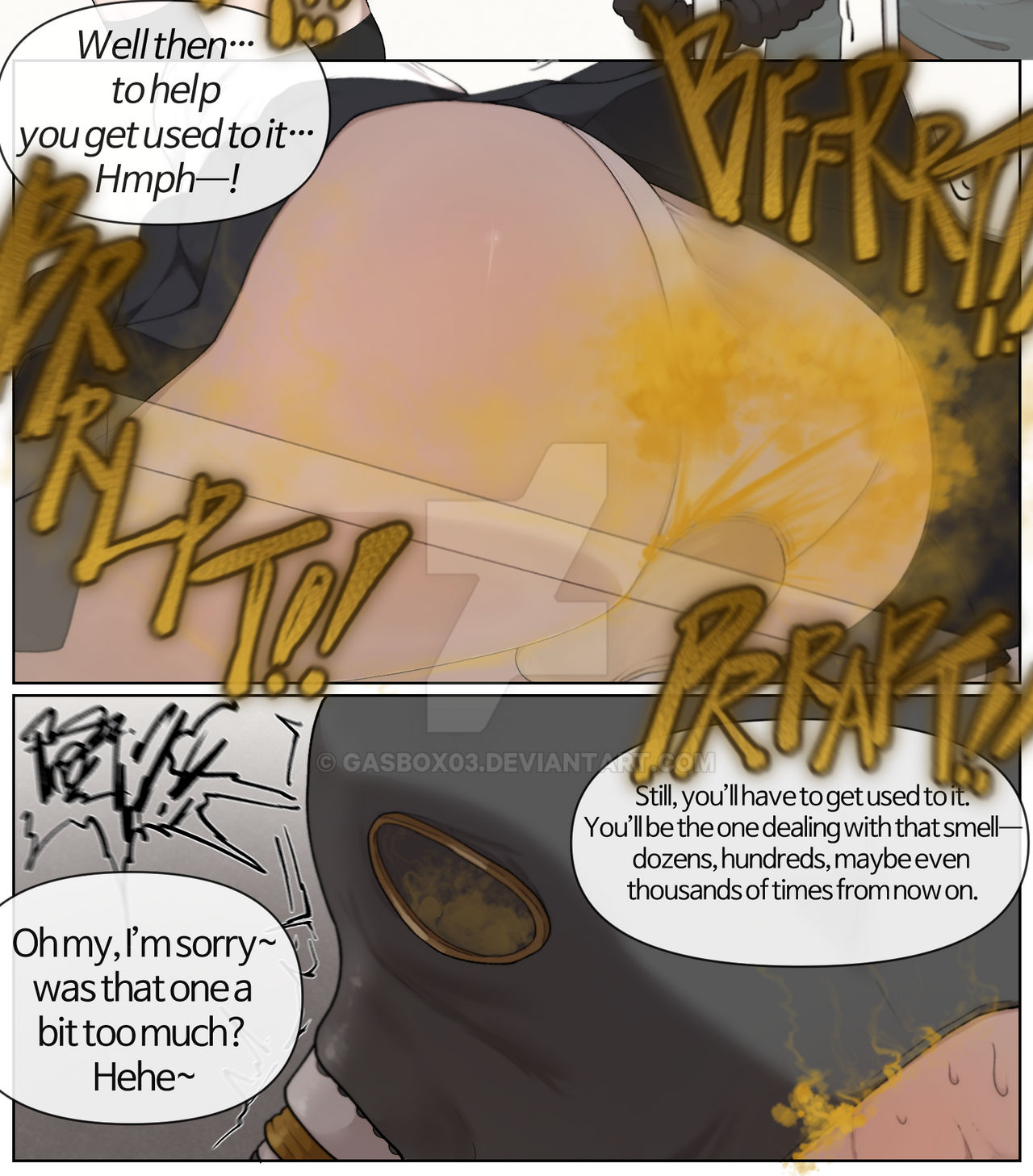 1boy, 1girls, ass, big ass, black hair, english text, fart, fart cloud, fart fetish, fart mask, farting, fat ass, female, gasbox, male, mask, pov ass, school uniform, simple background, sweat, sweating, sweaty, trembling, tutor, upskirt