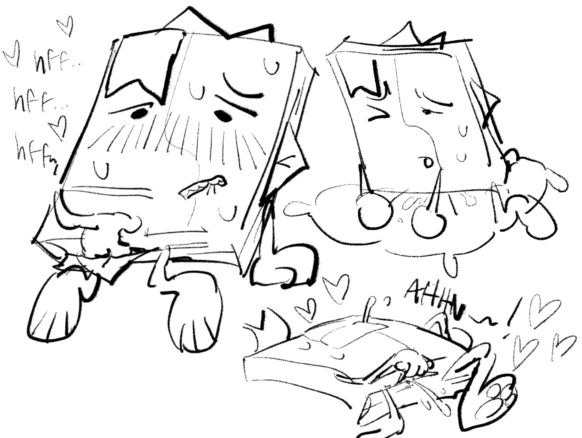 1girls, battle for dream island, battle for dream island again, bfdi, bfdia, bitting lip, book (bfdi), english text, female, female only, fingering self, humping, humping pillow, inanimate, inanimate animate, jacknjellify, masturbation, moaning, moaning in pleasure, not colored, object show, object show community, object shows, osc, pillow, pillow humping, pussy, pussy juice, squirting, sweat, sweating, text, the power of two, tpot, uncolored, white background