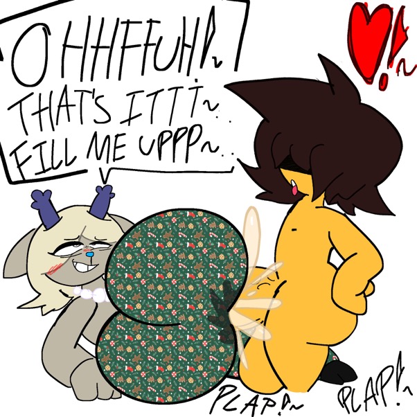 afterdarkcircus, anal through clothes, anthro, antlers, ass, big ass, big ass (male), big breasts, big penis, blush, breasts, busty female, carol holiday, cum, cum in clothes, deer, deltarune, deltarune chapter 4, female, forbidden pants, fucked through clothes, huge ass, huge cock, human on anthro, hyper, hyper penis, interaction drive, kris (deltarune), loving it, male, milf, necklace, penetration through clothes, penis, sex, sex through clothes, through clothes, voluptuous, voluptuous female