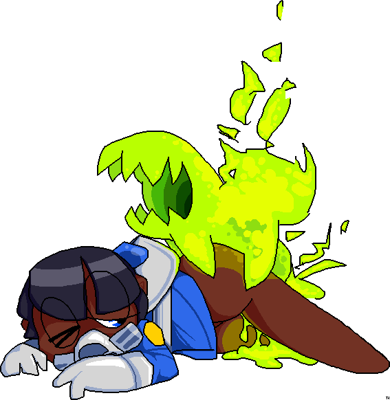 1boy 1boy1girl 1girls 2016 2d 2d_(artwork) ambiguous_penetration artist_request ass ass_grab big_penis black_hair blue_eyes cum cum_inside dark-skinned_female dark_skin doggy_style doggy_style_position exposed_ass gasmask green_cum horror_(nuclear_throne) human humanoid interspecies interspecies_sex looking_back nuclear_throne one_eye_closed open_mouth penetration penis penis_bigger_than_body perching_position police police_badge police_uniform policewoman radiation radioactive radioactive_waste rogue_(nuclear_throne) sharp_teeth source_request spread_legs spreading thighs transparent_background