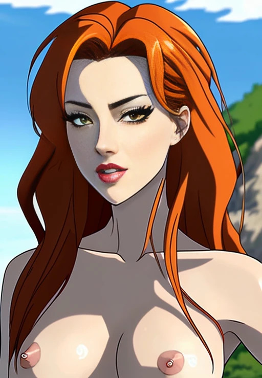 ai_generated aquaman aquaman_(series) breasts mera mermaid naked naked_female red_hair