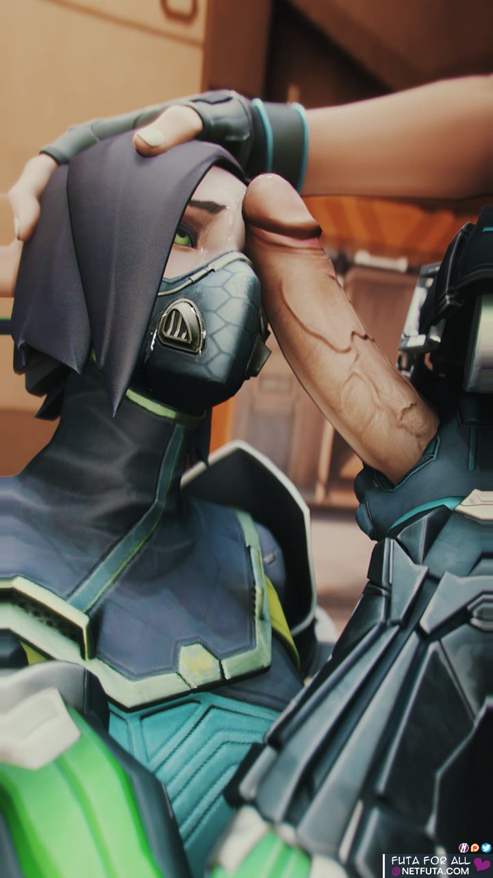 1futa, 1girls, 3d, clothed, clothed female, clothes, clothing, cum, cum on face, erection, facial, female, futa on female, futanari, gas mask, hand on penis, head grab, holding penis, intersex, jett (valorant), looking up, netfuta, outdoors, penis, penis grab, penis on face, penis out, short hair, valorant, vein, veiny penis, viper (valorant), young, younger futa