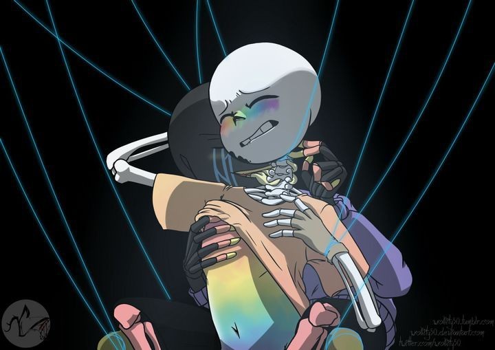 2boys 2d artist_request blush error_sans_(fan_character) errortale errorxink fan_character humanoid ink_sans_(fan_character) inktale licking_neck male male_only rainbow_blush sans sans_au sans_oc sanscest shirt_up strings tagme tagme_(artist) undertale_(series) undertale_au undertale_fanfiction