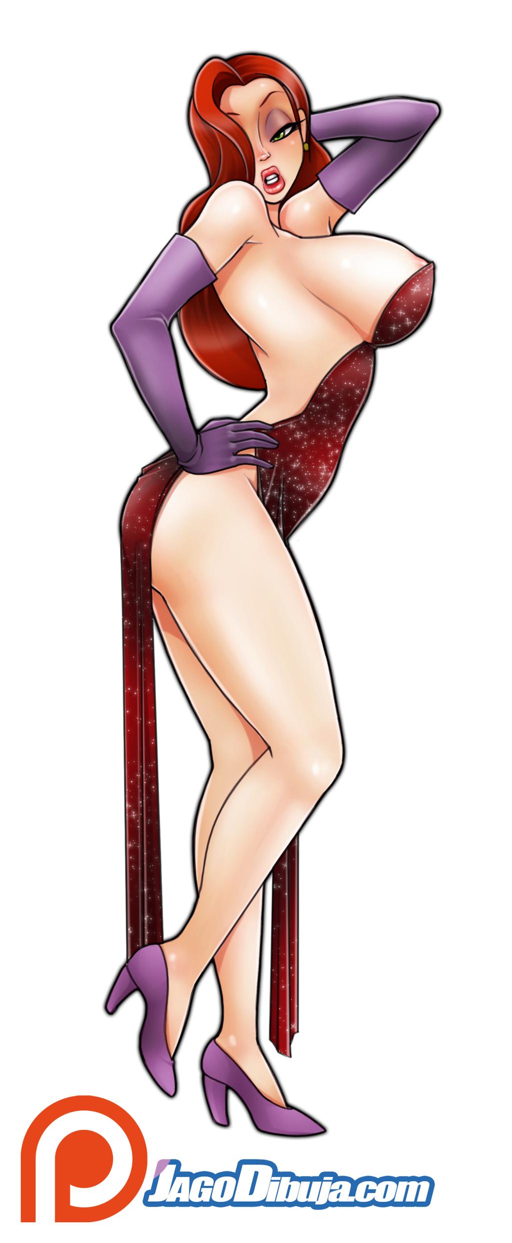1girls, areola, areolae, ass, big ass, breasts, bust, busty, cleavage, clothed, curvaceous, curves, curvy, curvy figure, disney, female, green eyes, hair, hair over one eye, high heels, highres, hips, hourglass figure, huge ass, jago dibuja, jessica rabbit, large ass, large breasts, legs, lips, lipstick, long hair, looking at viewer, makeup, pose, posing, red hair, side view, sideboob, singer, solo, stage, standing, text, thick, thick ass, thick legs, thick thighs, thighs, voluptuous, waist, watermark, who framed roger rabbit