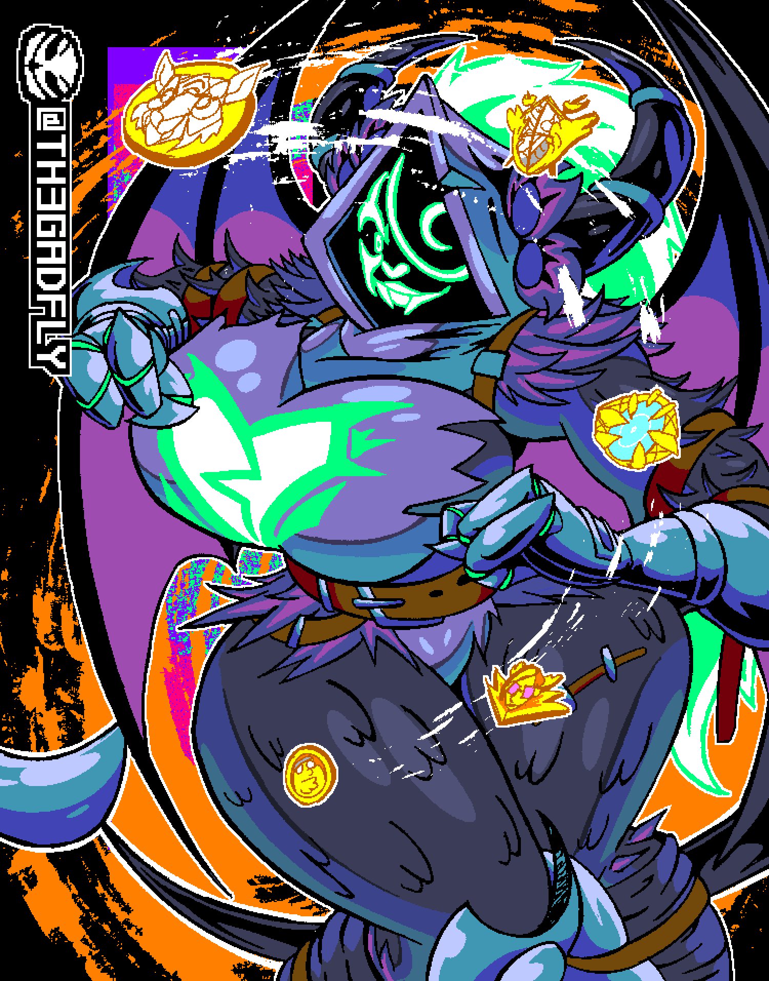 anthro only, ass, boobs and butt pose, breasts, cosplay, demon, demon girl, demon tail, fat ass, female, female only, fortnite, friday night funkin, friday night funkin mod, fur, furry, looking at viewer, midnight (friday night funkin), midnight memorabilia, raven team leader, th3gadfly, thick thighs