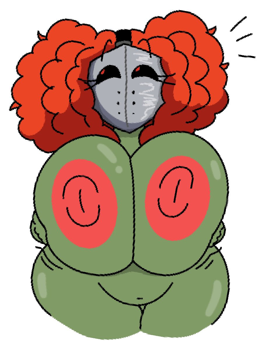 1girls areolae breasts completely_nude completely_nude_female female female_only green_skin large_breasts madness_combat mask naked naked_female newgrounds nipples nude nude_female red_hair rule_63 solo solo_female theslashfive tricky_the_clown