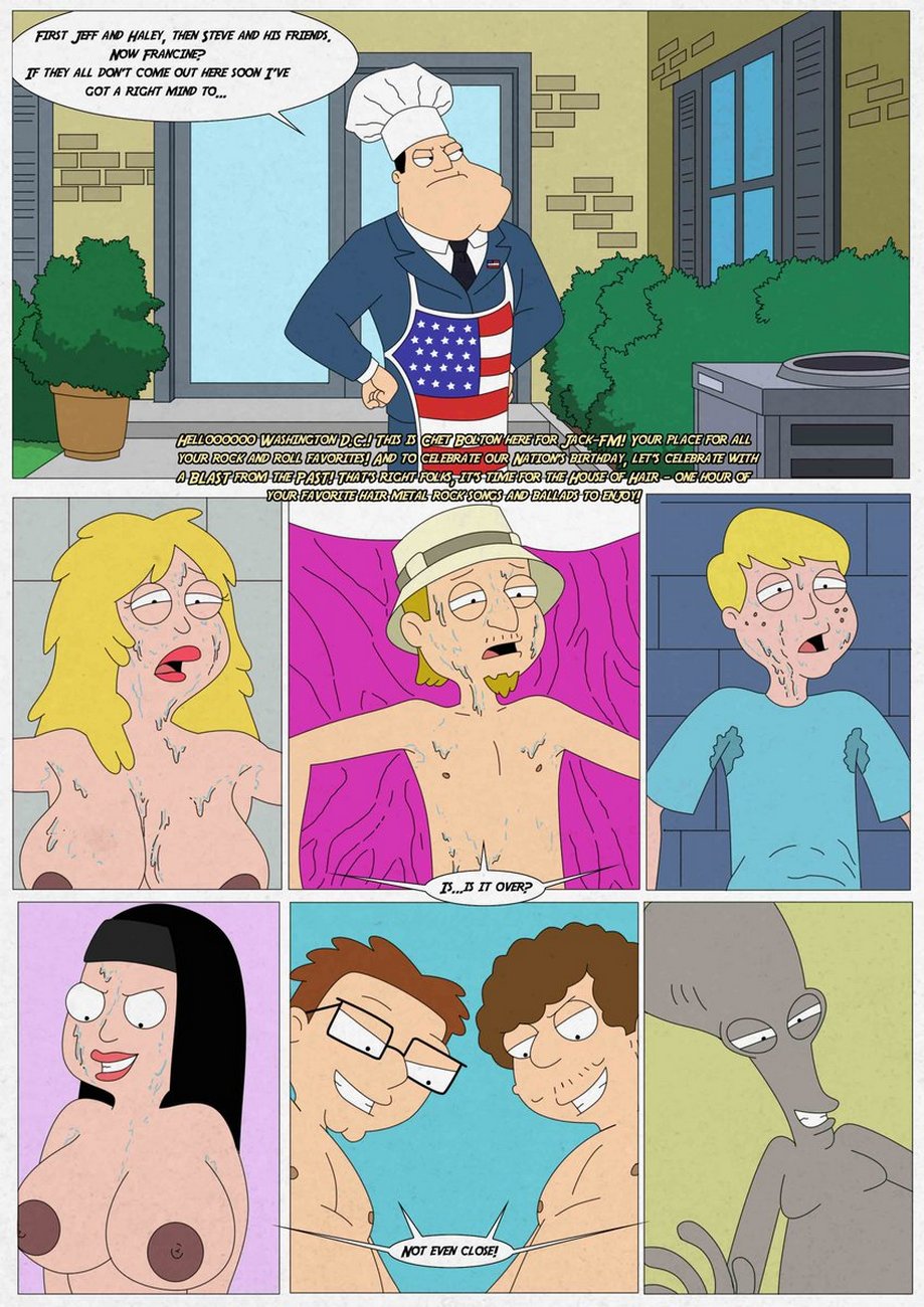 american_dad color comic english_text francine_smith grigori_(artist) hayley_smith incest jeff_fischer mother mother_and_son roger_smith schmuely_snot_lonstein son speech_bubble stan_smith steve_smith text