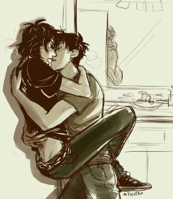 2boys, gay, male, male only, male/male, minuiko, nico di angelo, percy jackson, percy jackson and the olympians, tagme, yaoi