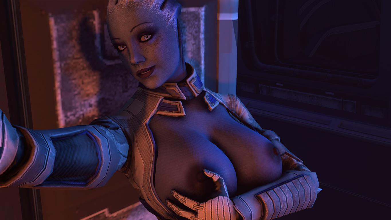 1girls 3d alien asari blue_skin female liara_t'soni ltr300 mass_effect solo tagme