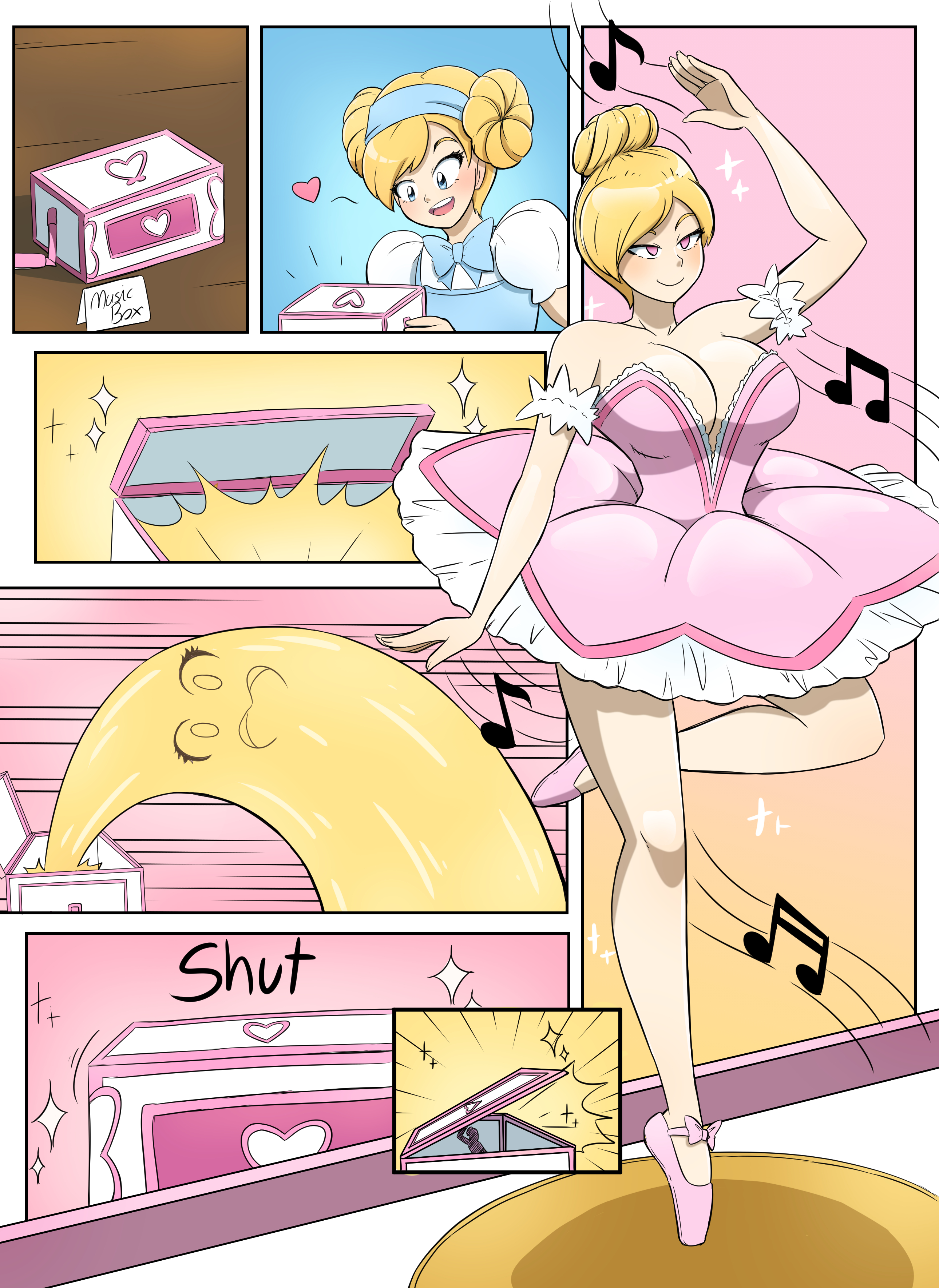 ass, ballerina, ballerina position, breasts, doll, doll joints, dollification, female, kobi-tfs, large ass, large breasts, thick thighs, transformation, wide hips