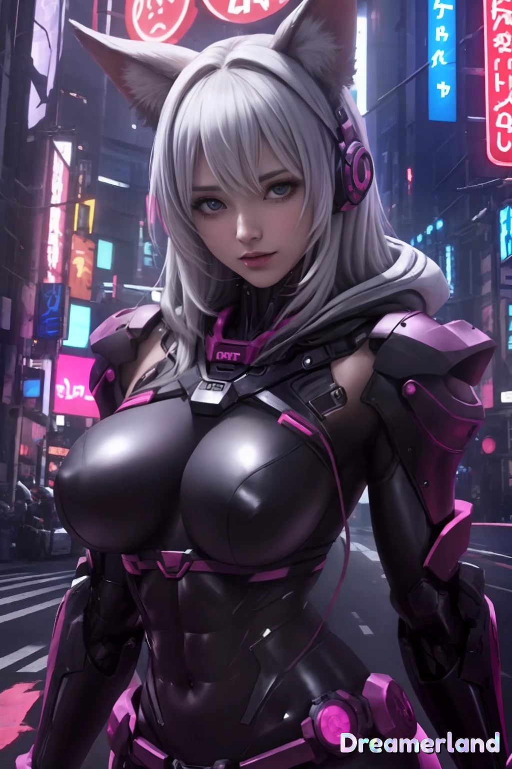 abs ai_generated armor armored_dress armored_female armored_gloves big_breasts bodysuit breast_sucking breasts city cityscape cyberpunk ears_up eyes_open female female_focus female_only fitness_model focus fox_ears from_front_position futuristic hd hd_(traditional) headphones high_resolution highres hood hoodie large_breasts long_hair looking_at_viewer mecha model nipples nsfw portrait pose posing posing_for_picture posing_for_the_viewer purple_background shadow shadows shiny shiny_clothes shiny_hair shiny_skin silver_hair sky4maleja standing tits vastaya waist