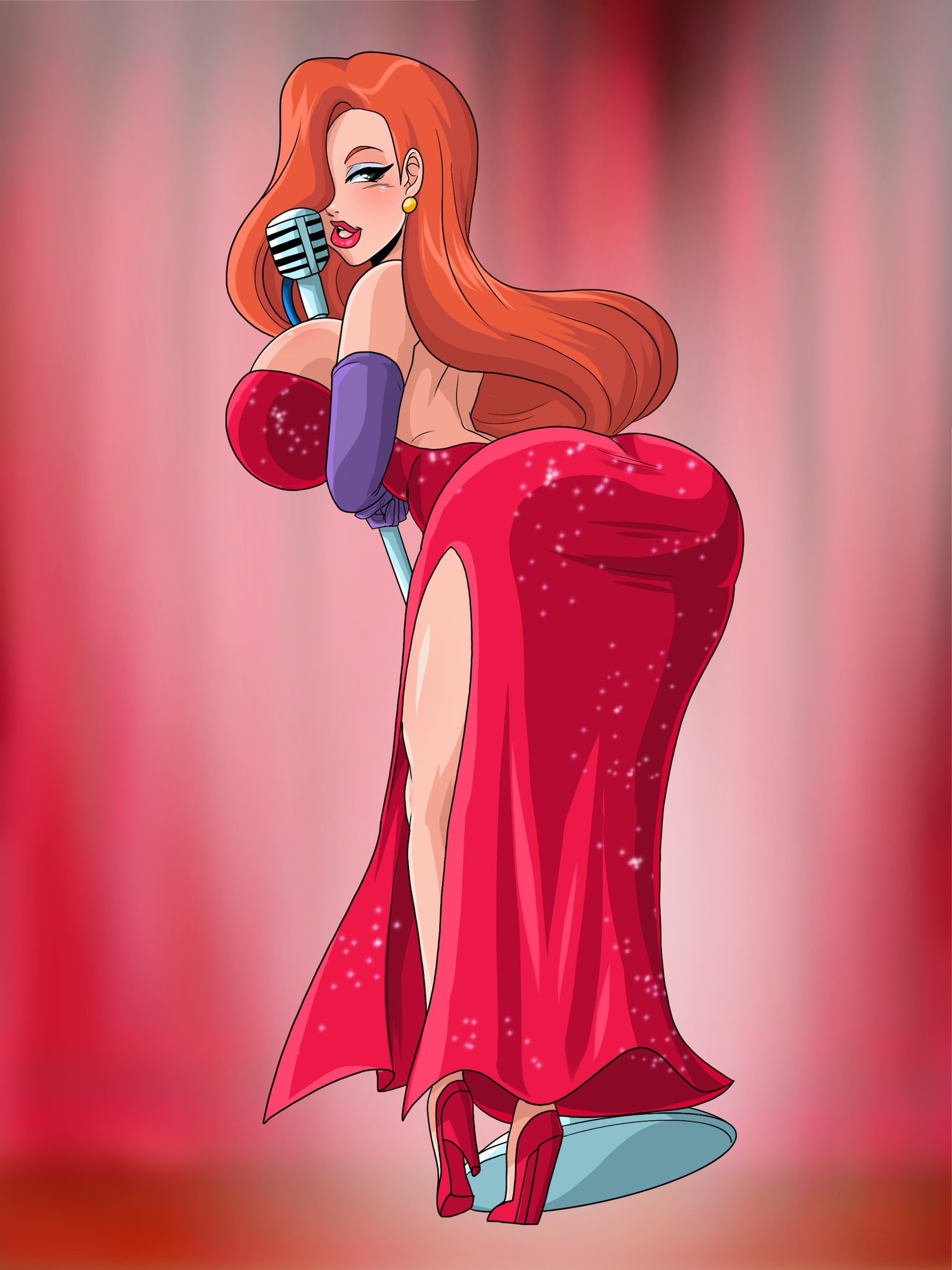 1girls, ass, big ass, big breasts, big thighs, breasts, bust, busty, chest, clothing, curvaceous, curvy, curvy figure, digital media (artwork), disney, female, female focus, high heels, hips, hourglass figure, huge ass, huge breasts, human, jessica rabbit, large ass, large breasts, legs, light skin, light-skinned female, lips, mature, mature female, ninja-8004, red hair, slim waist, thick, thick hips, thick legs, thick thighs, thighs, touchstone, voluptuous, voluptuous female, waist, who framed roger rabbit, wide hips, wide thighs
