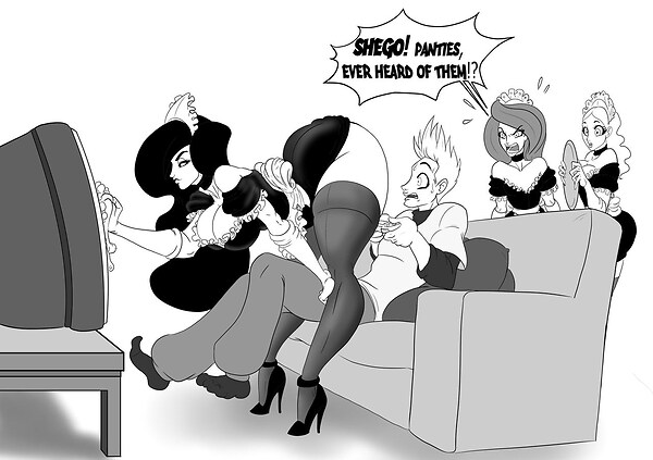 1boy 3girls adrena_lynn angry arched_back areola areolae ass bent_over big_ass black_and_white black_hair blonde_hair bubble_ass bubble_butt bust busty cleavage cleavage_cutout clothed clothes clothing curvaceous curves curvy curvy_body curvy_female curvy_figure curvy_hips dat_ass disney disney_channel drawing english_text exposed exposed_pussy fat_ass female harem heels henrik-drake hhammerh high_heels hips hourglass_figure huge_ass jealous kim_possible kimberly_ann_possible large_ass legs legs_apart long_hair maid maid_uniform male monochrome multiple_girls nipples no_panties plump_ass reluctant_master ron_stoppable rsahnp shego short_hair straight surprised teasing text thick thick_ass thick_legs thick_thighs thighs traditional_media_(artwork) voluptuous waist wide_hips