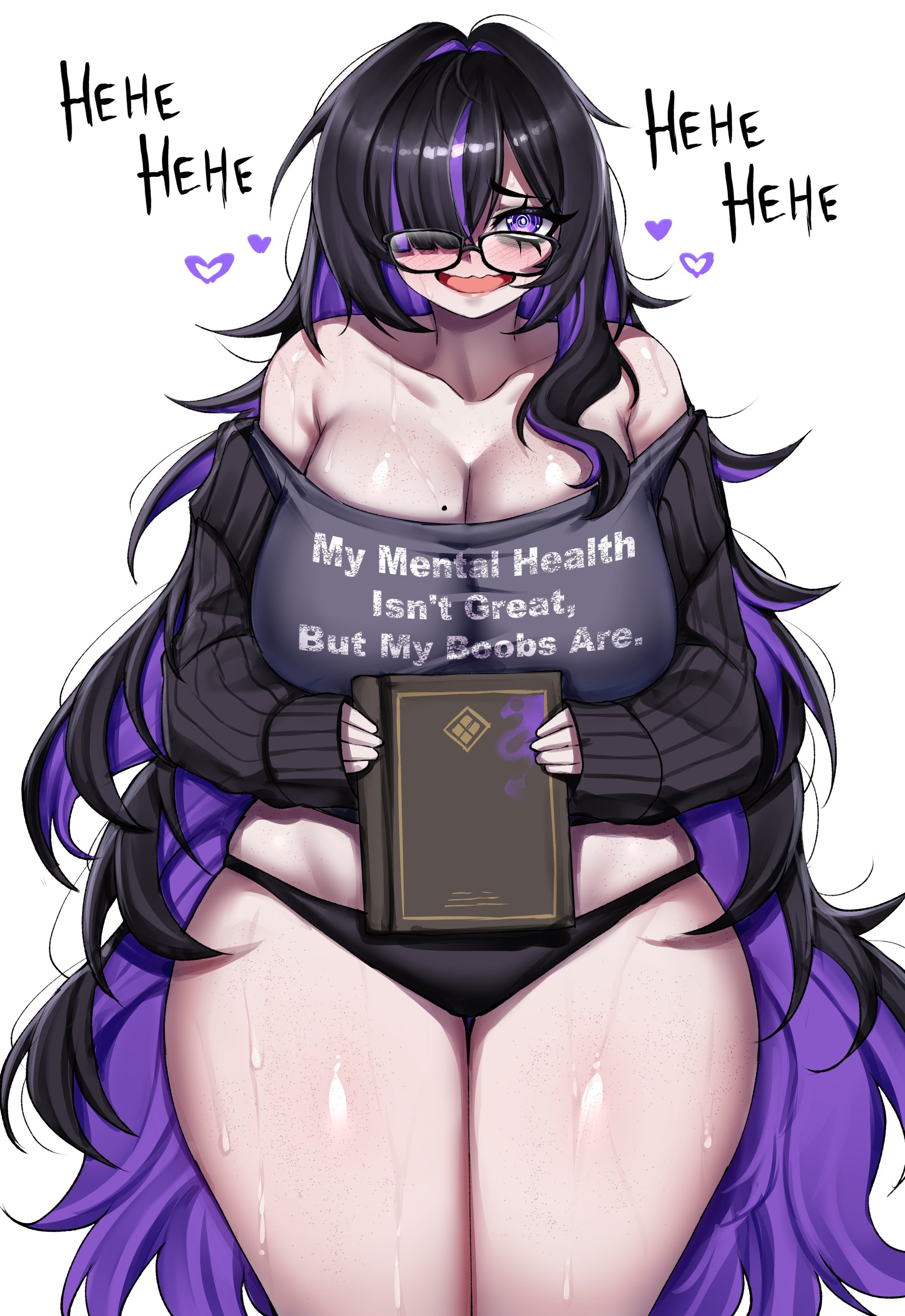 1girls, breasts, cleavage, female, female focus, female only, goddess of victory: nikke, label (nikke), large breasts, light skin, light-skinned female, looking at viewer, rageman709, solo, thick thighs, thighs, wide hips