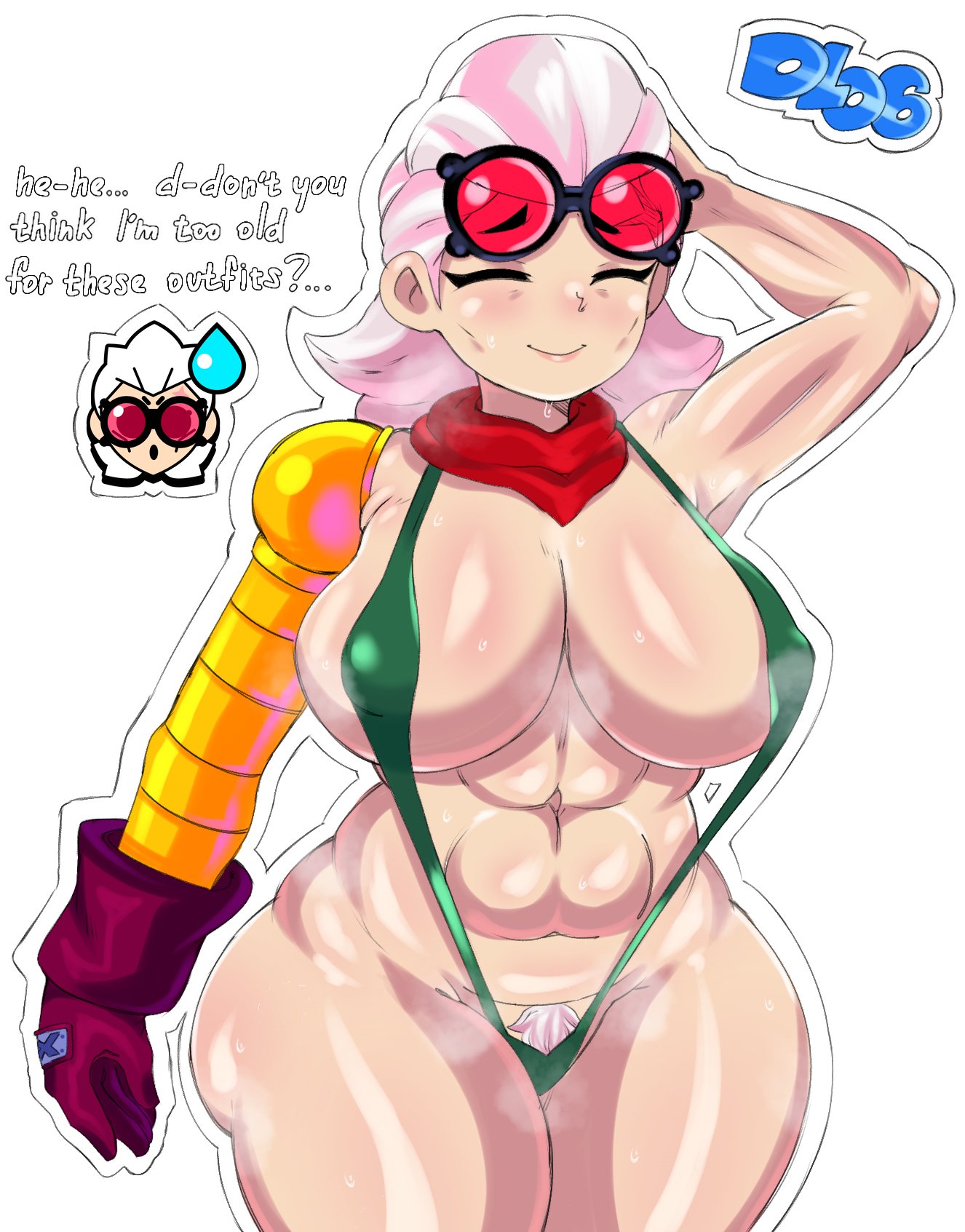 abs, ass, belle (brawl stars), big ass, big breasts, big thighs, brawl stars, breasts, female, hairy pussy, large ass, milf, pussy, svdielius