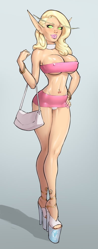 1girls, areola slip, areolae, athletic, bare midriff, big breasts, big lips, bimbo, blonde, blonde hair, blood elf, blush, blushing, bracelet, breasts, busty, cleavage, collar, covered nipples, curvaceous, curvy, edit, elf, elf ears, eyelashes, eyeliner, eyeshadow, fantasy, female, female focus, female only, fit, fit female, full body, g-string, green eyes, handbag, high heels, hourglass figure, john persons, large breasts, lipstick, long hair, long legs, makeup, mascara, miniskirt, navel, navel piercing, nipple bulge, open toe shoes, panties, piercing, platform heels, pointy ears, pose, posing, skimpy, skimpy clothes, skirt, solo, solo female, standing, theofficialpit edits, thick lips, thong, tube top, underboob, voluptuous, warcraft, white g-string, white panties, wide hips, world of warcraft