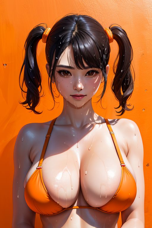 2024 ai_generated asian asian_female black_hair bra breasts brown_eyes chinese_female chinese_girl female female_only human human_female human_only light-skinned_female light_skin ling_xiaoyu looking_at_viewer nai_diffusion namco namco_bandai nude nude_female orange_background simple_background solo solo_female stable_diffusion standing tekken tekken_3 tekken_4 tekken_5_dark_resurrection tekken_7 tekken_8 tekken_tag_tournament tekken_tag_tournament_2 twintails video_game video_game_character wet wet_body wet_hair wet_skin