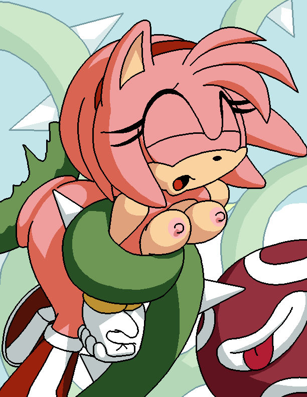 amy_rose animated anthro dboy piranha_plant_tentacle project_x_love_potion_disaster sonic_(series) spanking tagme