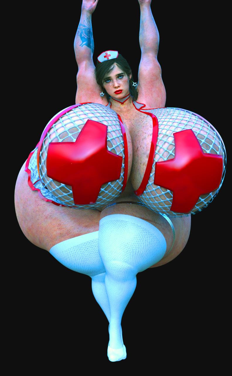 bimbo ellie_(the_last_of_us) ellie_williams gigantic_ass gigantic_breasts high_heels huge_ass huge_breasts hyper hyper_ass hyper_breasts hyper_hourglass jackd22 looking_at_viewer naughty_dog nurse nurse_uniform stockings the_last_of_us the_last_of_us_2 thick_thighs voluptuous wide_hips