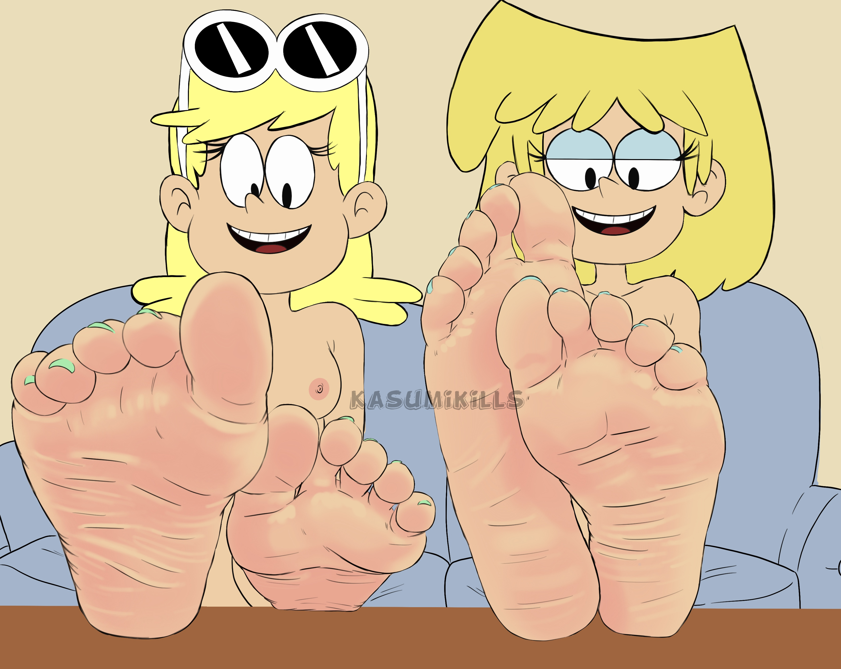 2girls, 2women, barefoot, big feet, big foot, big toes, bigger female, boobies, boobs, breasts, feet, feet fetish, feet focus, female, female only, foot, foot fetish, foot focus, giant, giant feet, giant female, giant toes, giant woman, giant women, giantess, giantess feet, giantesses, giants, huge feet, huge toes, kasumikills, large feet, large toes, larger female, leni loud, long feet, lori loud, massive feet, massive female, massive toes, massive woman, naked, naked female, naked giant, naked giantess, nickelodeon, nipples, nude, nude female, nude giant, nude giantess, soles, soles fetish, the loud house, tits, titties, toes, women, women only