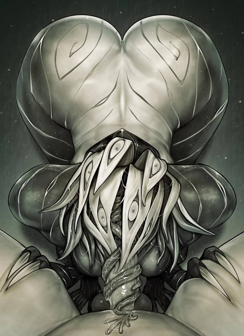1girls, artist request, ass, blowjob, child bearing hips, curvaceous, curvaceous ass, curvaceous body, curvaceous female, curvaceous figure, curvaceous hips, curvaceous thighs, curvy, curvy body, curvy female, curvy figure, curvy hips, curvy thighs, eldritch, eldritch abomination, eldritch horror, female, female focus, human, human penetrating, light-skinned male, long tongue, long tongue fellatio, looking at viewer, monster, monster girl, monster on male, nightmare waifu, oral, oral sex, sucking penis, thick, thick hips, thick legs, tonguejob, waifu