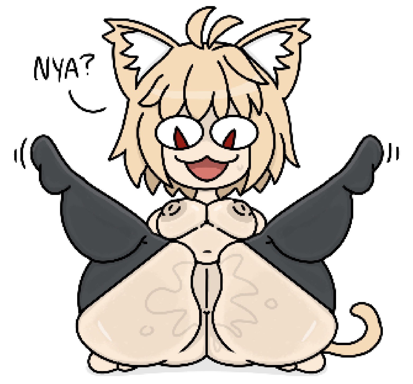 1girls, 2026, 2d, 2d (artwork), 2d artwork, animal humanoid, anthro, areola, areolae, ass, big ass, blonde female, blonde hair, blonde hair female, blonde-haired female, breasts, cat ears, cat humanoid, cat tail, digital art, digital drawing (artwork), digital media (artwork), fat ass, felid, felid humanoid, feline, feline humanoid, felis, female, humanoid, leggings, naked, naked female, neco-arc, nipples, nude, nude female, shortstack, solo, tagme, theslashfive, tsukihime, type-moon