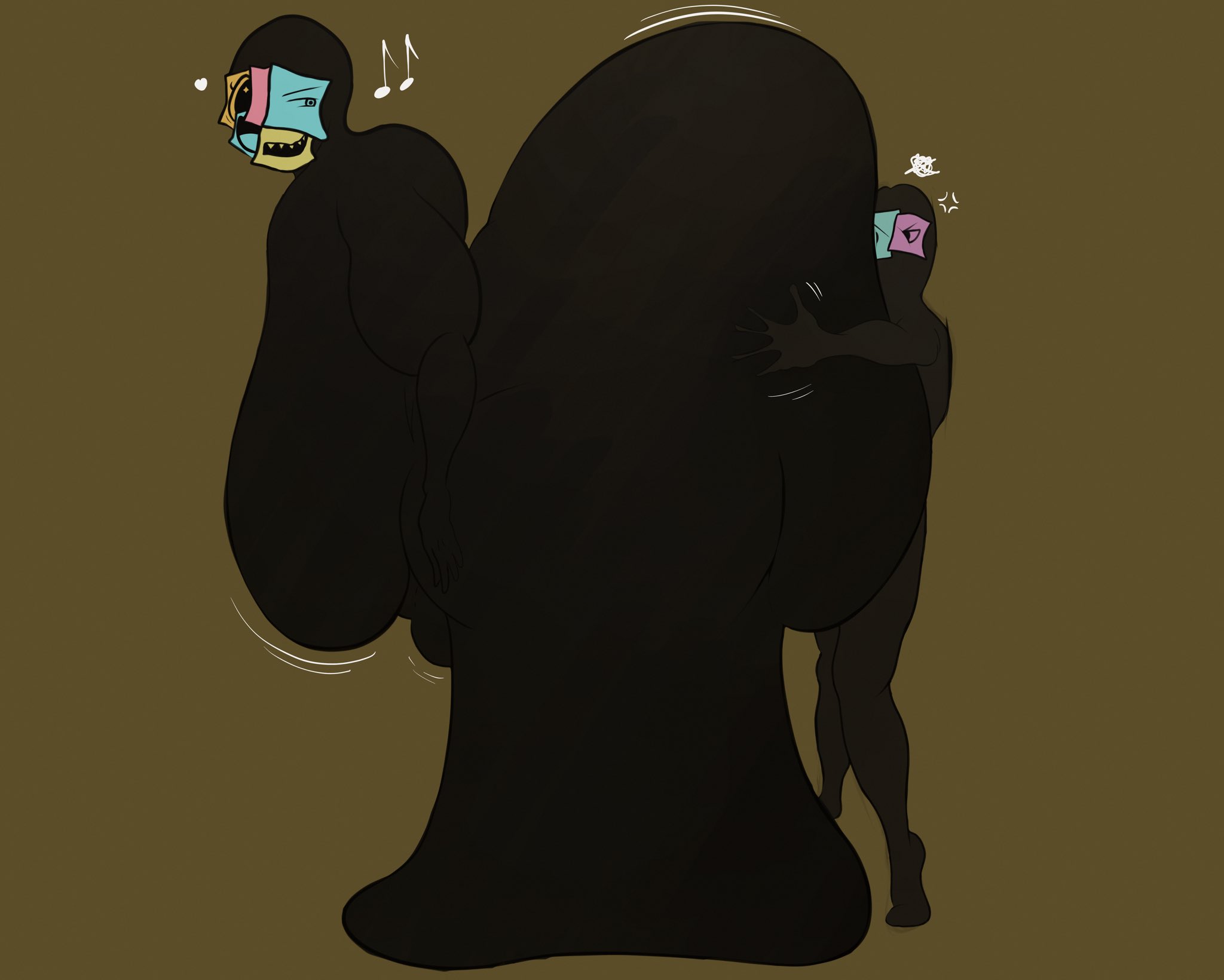 1boy, 1boy1girl, 1girl1boy, 1girls, against surface, against wall, artist request, ass, ass bigger than body, ass bigger than head, ass bigger than torso, ass focus, big ass, big boobs, big breasts, big butt, big thighs, breasts bigger than head, chubby, chubby female, doors (roblox), facesitting, fat arms, fupa, gigantic ass, gigantic butt, gigantic thighs, hanging breasts, huge ass, huge boobs, huge butt, huge thighs, hyper, hyper ass, hyper breasts, hyper thighs, massive ass, massive boobs, massive breasts, massive butt, massive thighs, roblox, roblox game, sagging breasts, shadow, shadow creature, simple background, smothering, smothering ass, smug, smug face, sticky note, tagme (artist), tagme (character), the drones (doors), thighs, wobbling ass
