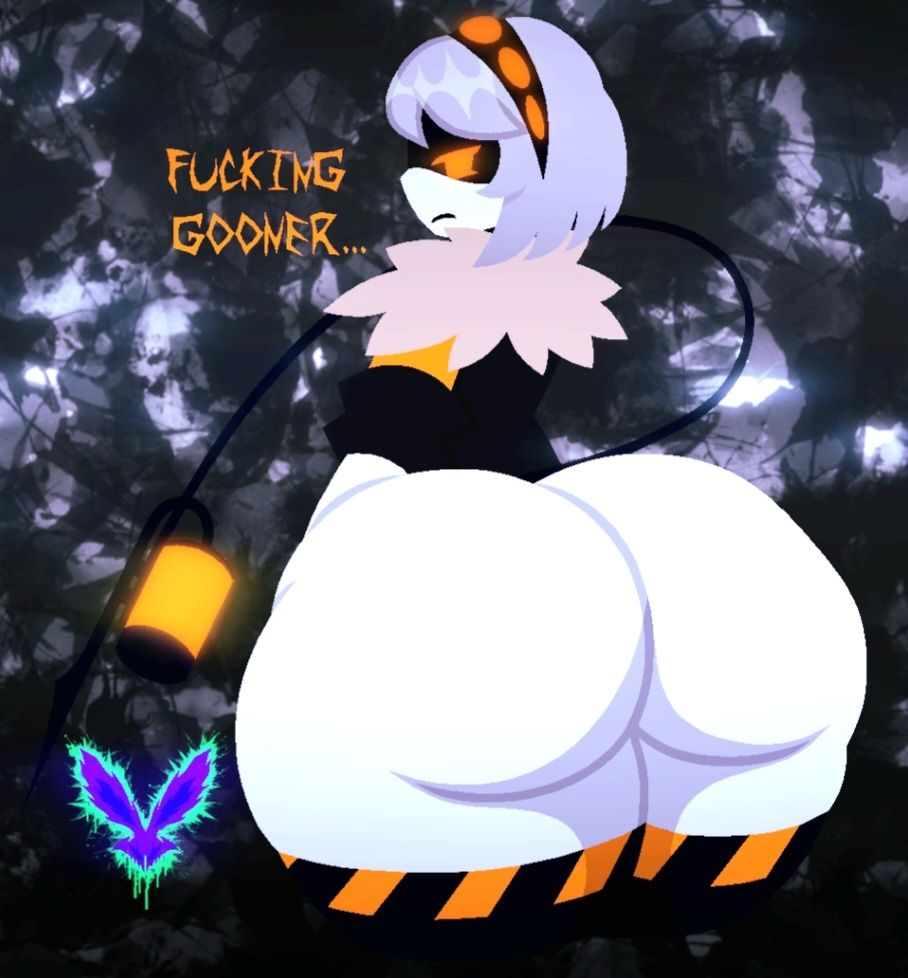 2d, ass focus, big ass, dialogue, female, female only, glitch productions, hyper ass, murder drones, robot girl, v (murder drones)