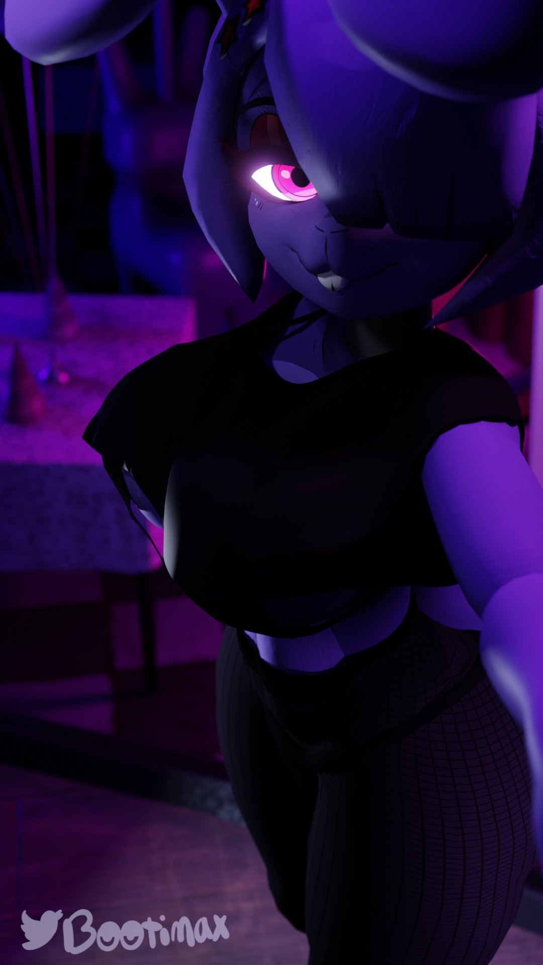 bonfie bonnie_(cally3d) bonnie_(fnaf) bootimax cally3d crop_top cryptiacurves five_nights_at_freddy's fredina's_nightclub non_nude