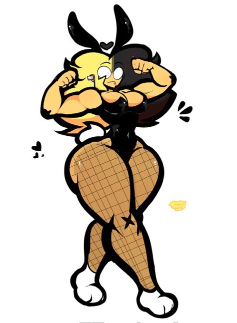 andrew_(wonkytoons) breasts flexing thighs wonky_toons