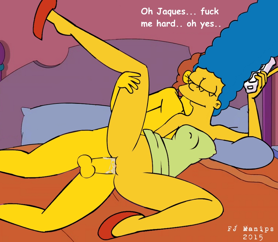 fjm jacques_(the_simpsons) marge_simpson tagme the_simpsons unseen_male_face