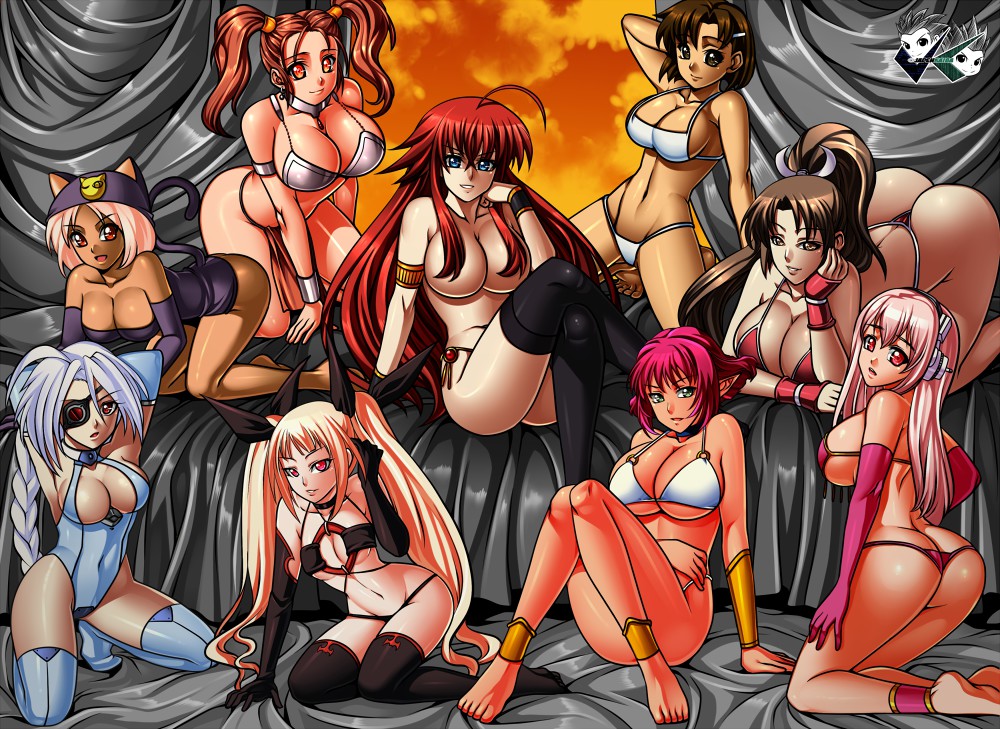 2014 5:7 5_fingers 5_toes 6+girls 9girls all_fours armlet artist_name ass ass_cleavage bandana barefoot bed bent_over big_ass bikini bikini_armor blazblue blue_eyes bow bracelet braid breasts brown_hair butt_crack cala cat_ears cat_tail choker cleavage cloud covered_navel crossover curtains dark_skin dragon_quest dragon_quest_viii elbow_gloves elf eye_patch eyebrows_visible_through_hair eyepatch fatal_fury feet female female_focus female_only full_body girls_bravo glistening_arms glistening_breasts glistening_skin gloves green_eyes hair_censor hair_covering_breasts hairclip harem high_school_dxd highres huge_ass huge_breasts indoors jadenkaiba jessica_albert jewelry king_of_fighters kirie_kojima kneeling kojima_kirie large_breasts legs legwear leotard little_monica_monogatari long_brown_hair long_ears long_hair long_hair_female long_pink_hair long_ponytail long_red_hair long_taglist long_white_hair looking_at_viewer mai_shiranui medium_breasts meow_(little_monica_monogatari) multiple_girls navel nitroplus nu-13 orange_eyes orange_sky parted_lips pink_hair pink_hair_female pointy_ears ponytail questionable rachel_alucard red_eyes red_hair red_hair_female rias_gremory ribbon shiny_ass shiny_hair shiny_legs short_brown_hair short_hair short_pink_hair sideboob sitting sky small_breasts smile stockings super_sonico swimsuit thick_thighs thighhighs thighs thong thong_bikini tied_hair toes topless twintails underboob very_long_hair viper_(series) viper_rsr waist_length_hair watermark white_hair white_hair_female