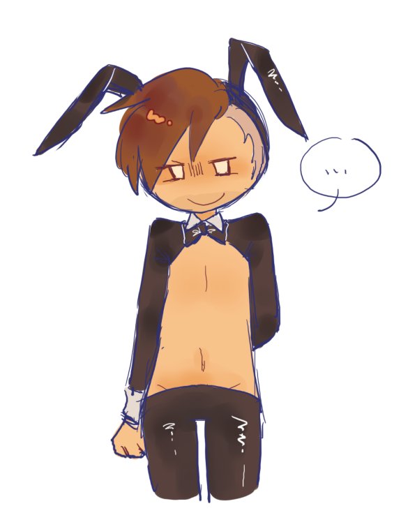 1boy bunny_boy clothed clothing color flipline flipline_studios male male_only nude nude_male papa_louie playboy_bunny robby_(papa_louie) skinny solo_male video_game video_game_character video_game_franchise video_games yoli