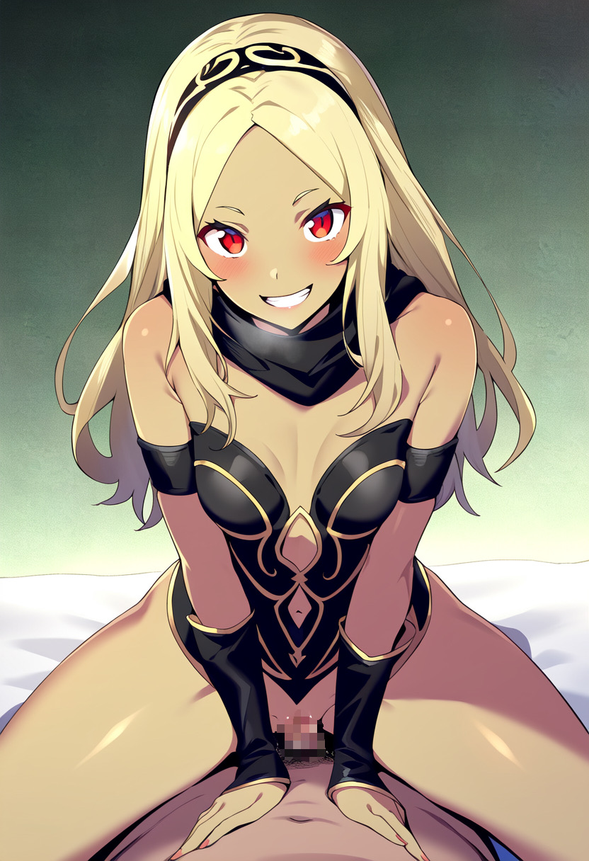 1girls ai_generated blonde_hair dark-skinned_female gravity_rush hairband kat_(gravity_rush)