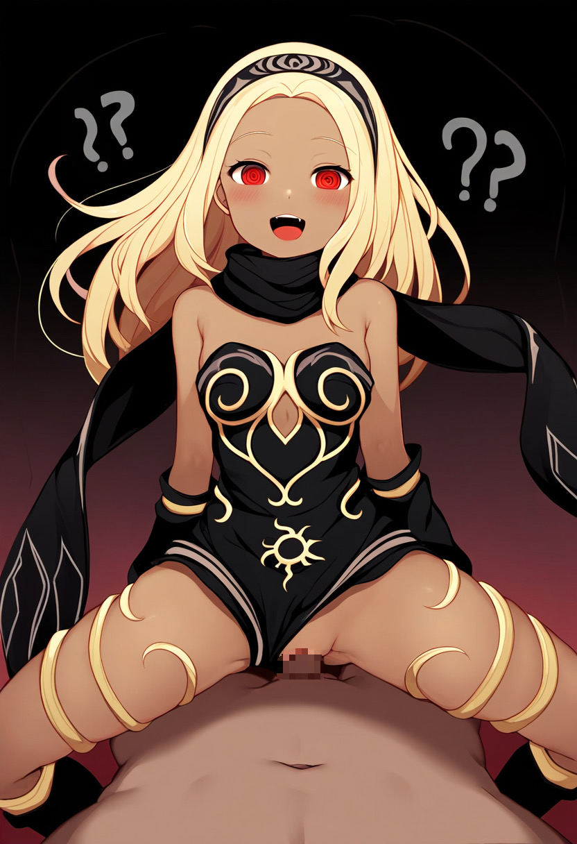 1girls ai_generated blonde_hair dark-skinned_female gravity_rush hairband kat_(gravity_rush)