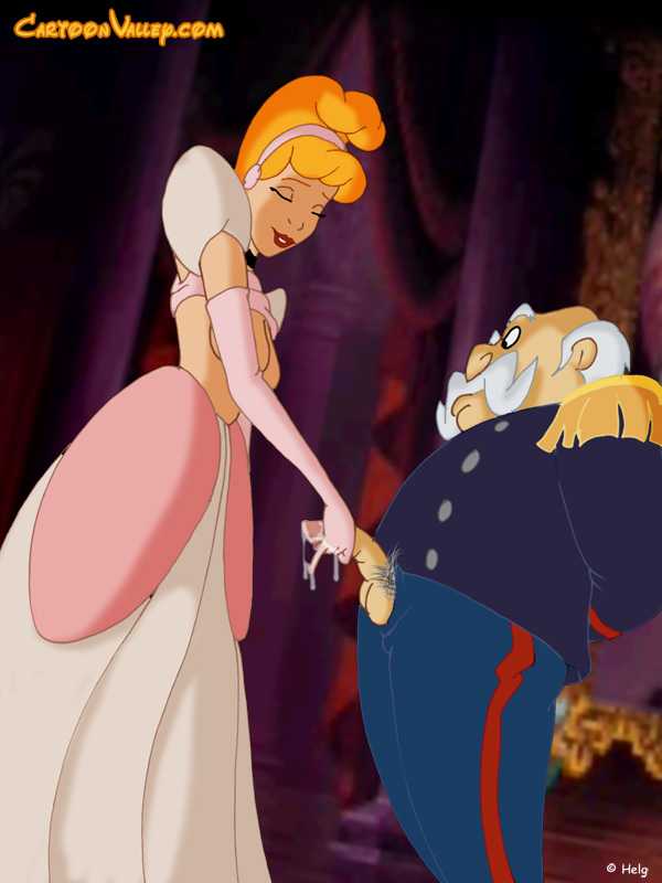 1boy 1girls age_difference blonde_hair breasts breasts_out cartoonvalley.com cinderella_(1950_film) cinderella_(disney) closed_eyes disney disney_princess epaulettes female gloves helg king male moustache old_man older_male partially_clothed penis royalty soft_penis standing surprise the_king_(cinderella) throne_room uniform white_hair younger_female