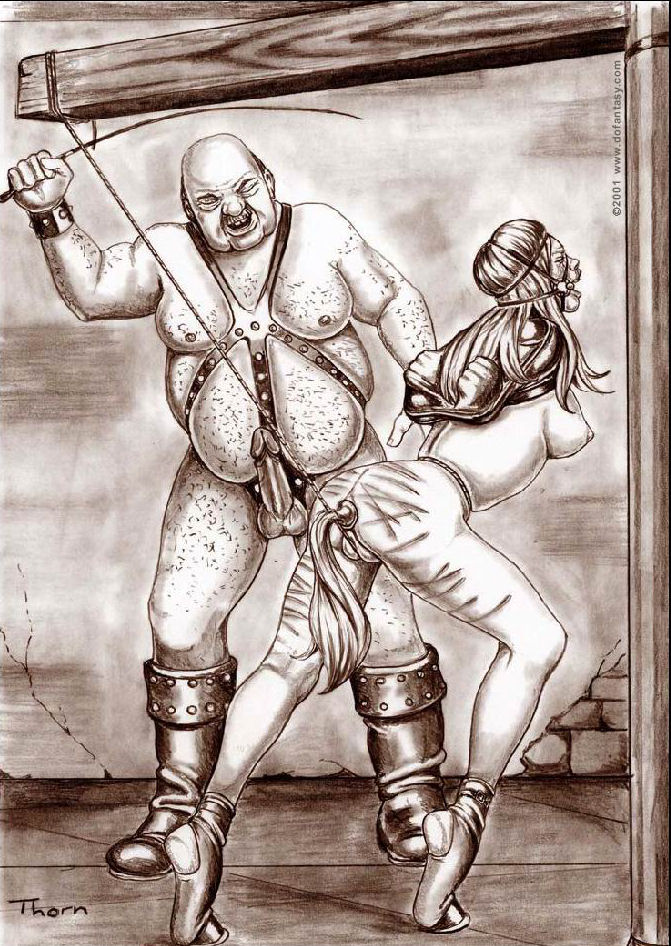 armbinder bit_gag brutal dofantasy erofus fat_man forced gag head_harness helpless leather naked old_man pain pony_harness ponygirl ponyplay ponytail punishment sadism torture ugly_man whip whip_marks whipping younger_female