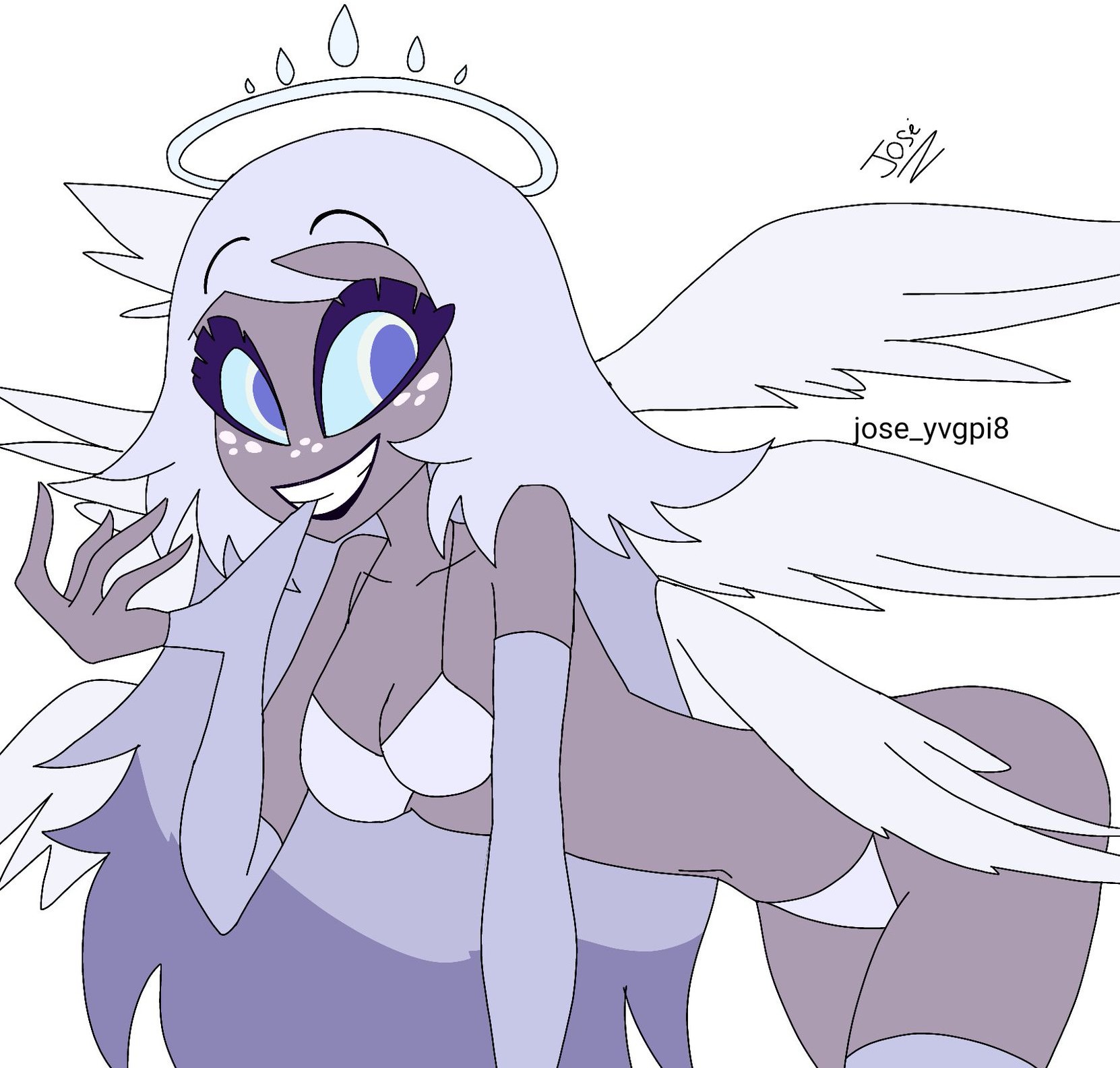 bikini, emily (hazbin hotel), female, female only, hazel eyes, jose yvgpi8, josetolleres2, tagme