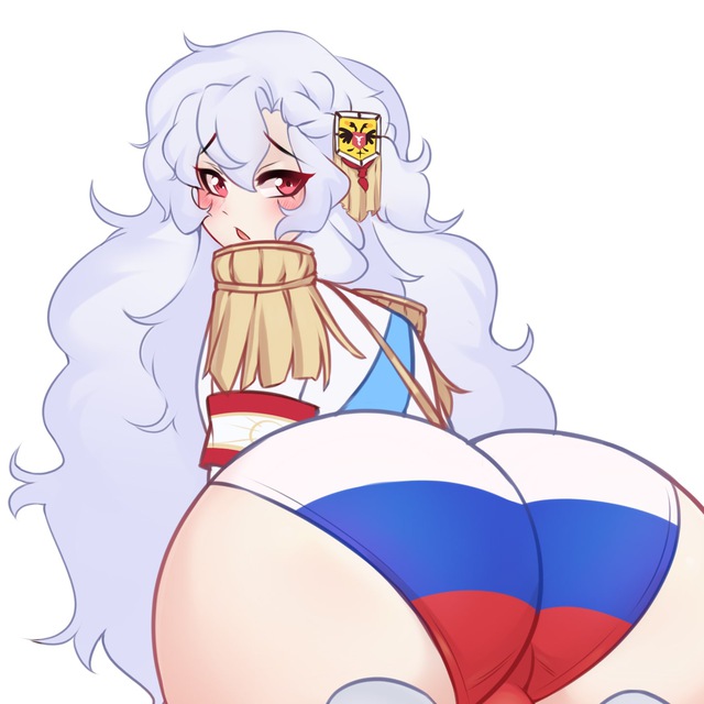 alpha_1918 big_ass cute russian russian_flag russian_flag_bikini