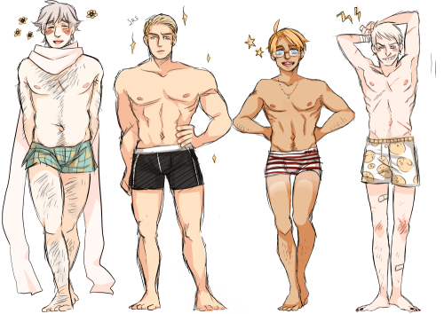 alfred_jones america_(hetalia) axis_powers_hetalia boxers germany_(hetalia) hetalia ivan_braginski male_only prussia_(hetalia) russia_(hetalia)