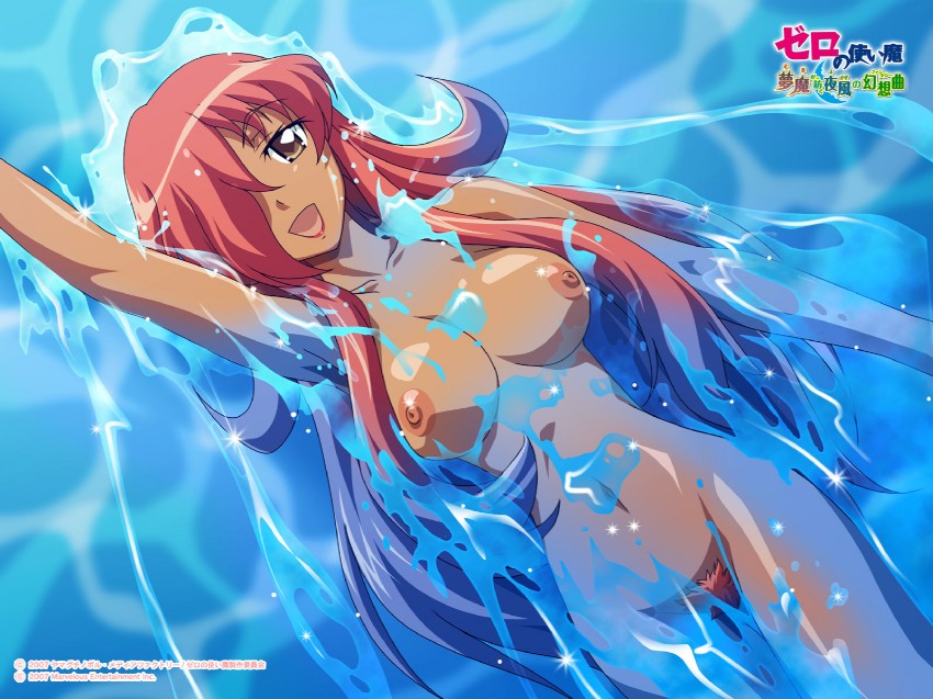 kirche_zilperstone large_breasts pointy_chin tagme water zero_no_tsukaima