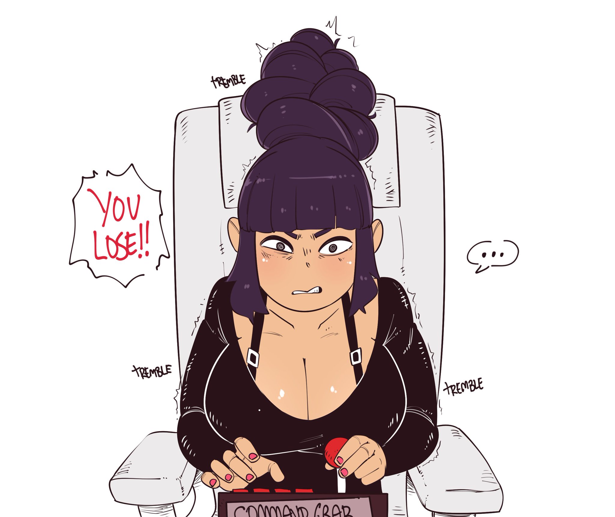 angry, angry face, asian latina, big breasts, bra, breasts, command grab, female, huge breasts, latina, nuclearwasabi