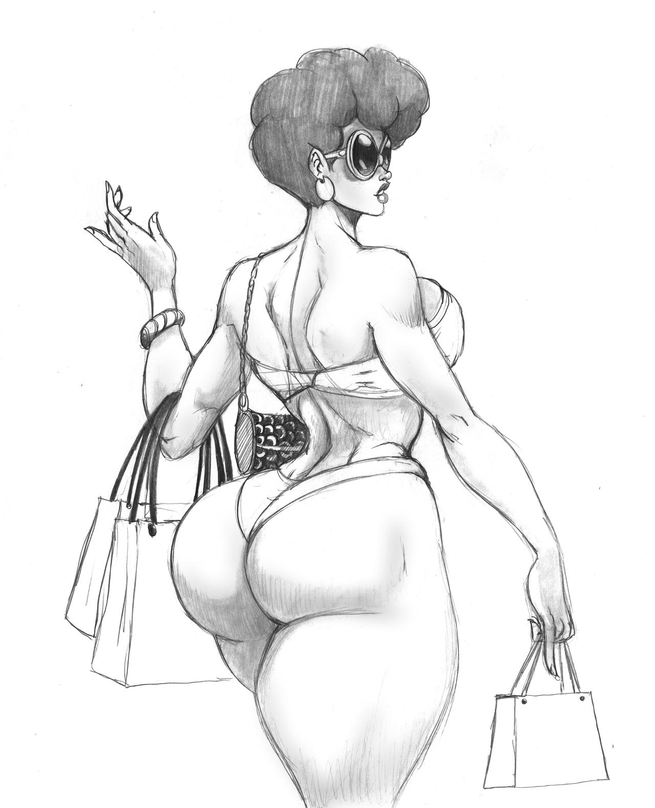 1girls, apple butt, arched back, ass, back, back view, backboob, background, backside, big ass, big butt, big hair, bikini, bracelet, breasts, bubble ass, bubble butt, curvaceous, curves, curvy, curvy body, curvy female, curvy figure, curvy hips, dark skin, dark-skinned female, disney, drawing, drawn, ear piercing, earrings, eyewear, fat ass, female, female focus, female only, glasses, henrik-drake, hhammerh, hips, kim possible, large ass, large butt, legs, mature, mature female, milf, monochrome, pencil (artwork), piercing, piercings, rose load, round ass, rsahnp, short hair, simple background, solo, solo female, solo focus, sunglasses, thick, thick ass, thick legs, thick thighs, thighs, voluptuous, wade's mom, waist, white background, wide hips