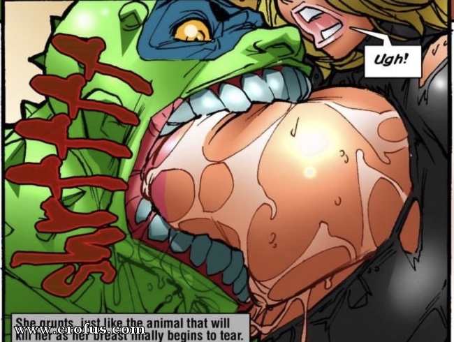 ass bite biting biting_breast blonde_hair breast_biting breast_sucking breast_torture breastfeeding breasts_sucking chewing chewing_breast comic green_skin huge_breasts large_ass large_penis mask monster monster_biting_breast monster_sucking_breast nipple_biting open_mouth oppai sharp_teeth sharp_teeth_on_breast sucking sucking_nipples superheroine thick_thighs