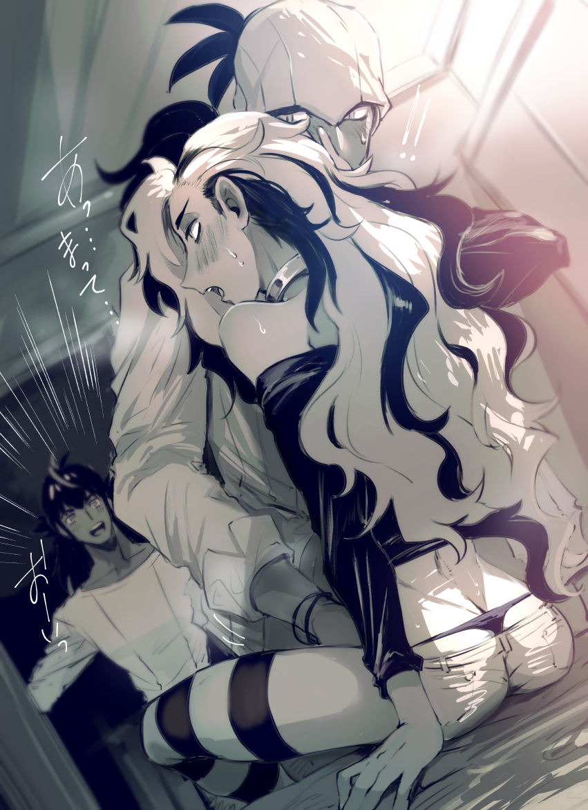 3boys, human, human only, leon (pokemon), long hair, long-haired male, male, male only, multiple boys, multiple males, piers (pokemon), pokemon, pokemon ss, raihan (pokemon), tagme, yaoi