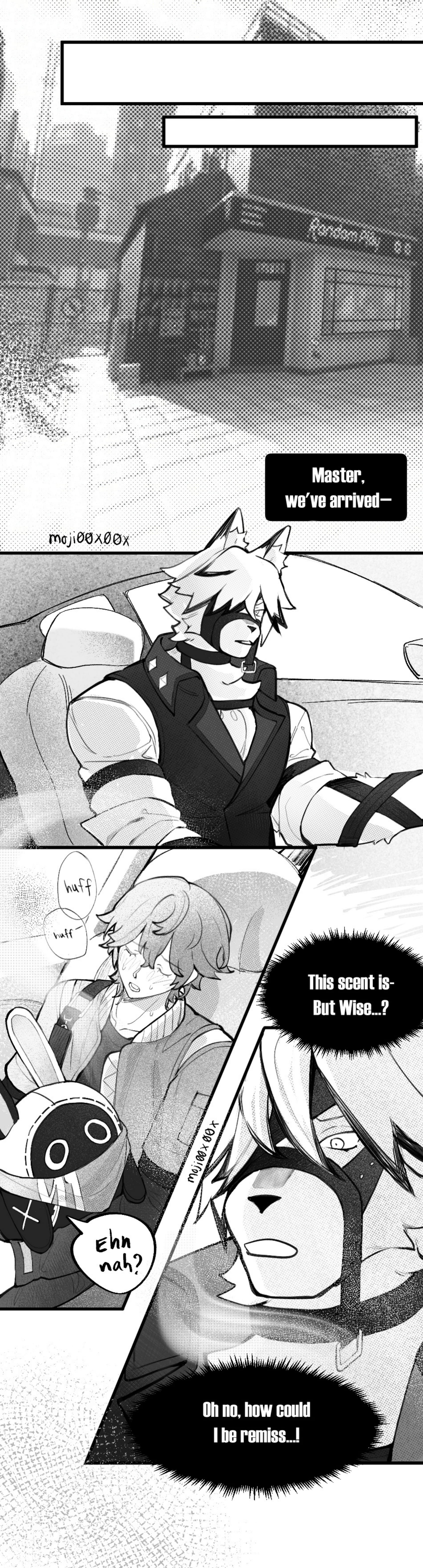 2boys, brothums, comic, gay, male, male only, monochrome, omegaverse, tagme, von lycaon, wise (zenless zone zero), yaoi, zenless zone zero