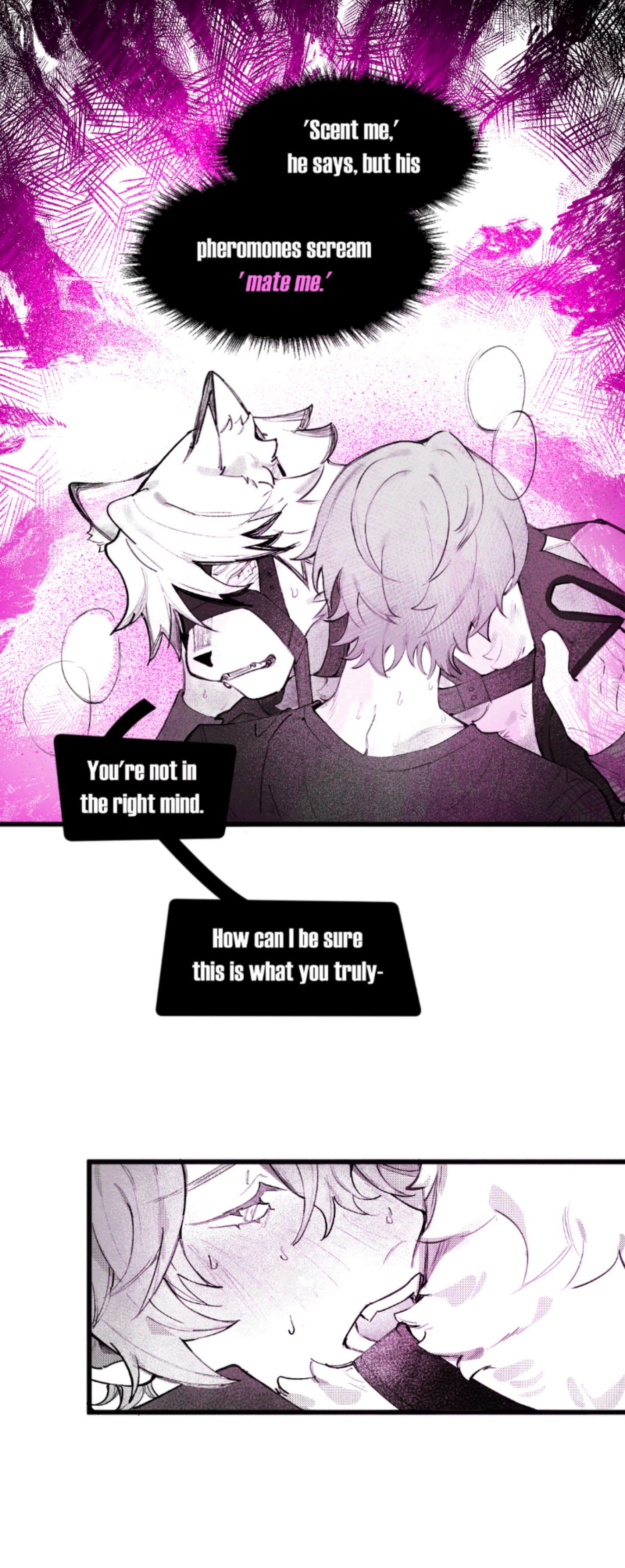 2boys, brothums, comic, gay, male, male only, monochrome, omegaverse, tagme, von lycaon, wise (zenless zone zero), yaoi, zenless zone zero